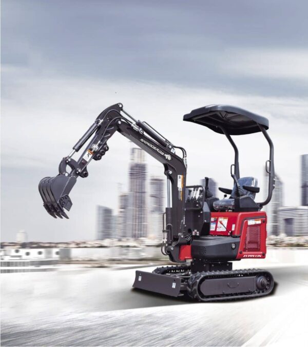 Controle Hidráulico da Mini Escavadora Autopropelida Rhinoceros 15hp