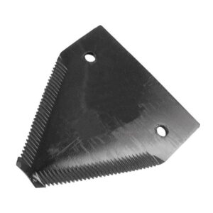 Faca - Serrilha por cima - 83x76x2.75mm - Orifício Ø5.5mm - Centros de orifícios em 52mm - paraNew Holland