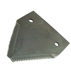 Faca - Serrilha por cima - 83x76x2.75mm - Orifício Ø6.5mm - Centros de orifícios em 50mm - paraJohn Deere
