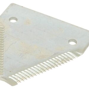 Faca - Serrilha por cima - 83x76x3mm - Orifício Ø6mm - Centros de orifícios em 52mm - paraNew Holland